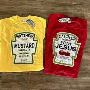 Ketchup And Mustard Size Medium Women’s Tees - Biblical/Christian, Brand new
